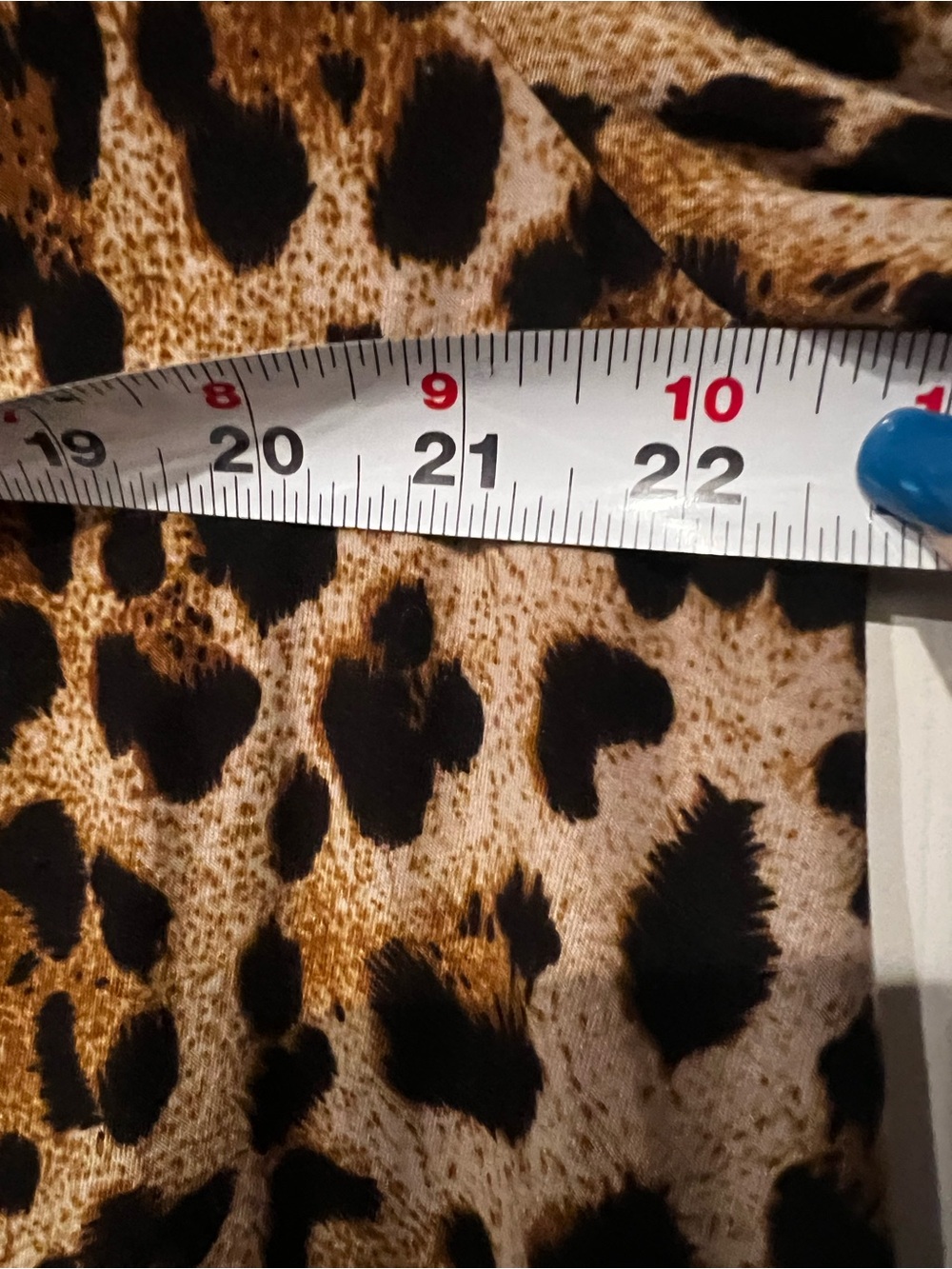 Leopard Print Ruffle Tunic - Brown - Picture 9 of 9